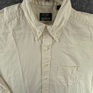 Gitman Bros Oxford Button-Down TTX USA Cotton 16 33 Pinpoint Yellow Pocket Men